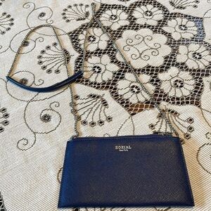 New SORIAL Vegan Leather Small Chain Crossbody Bag